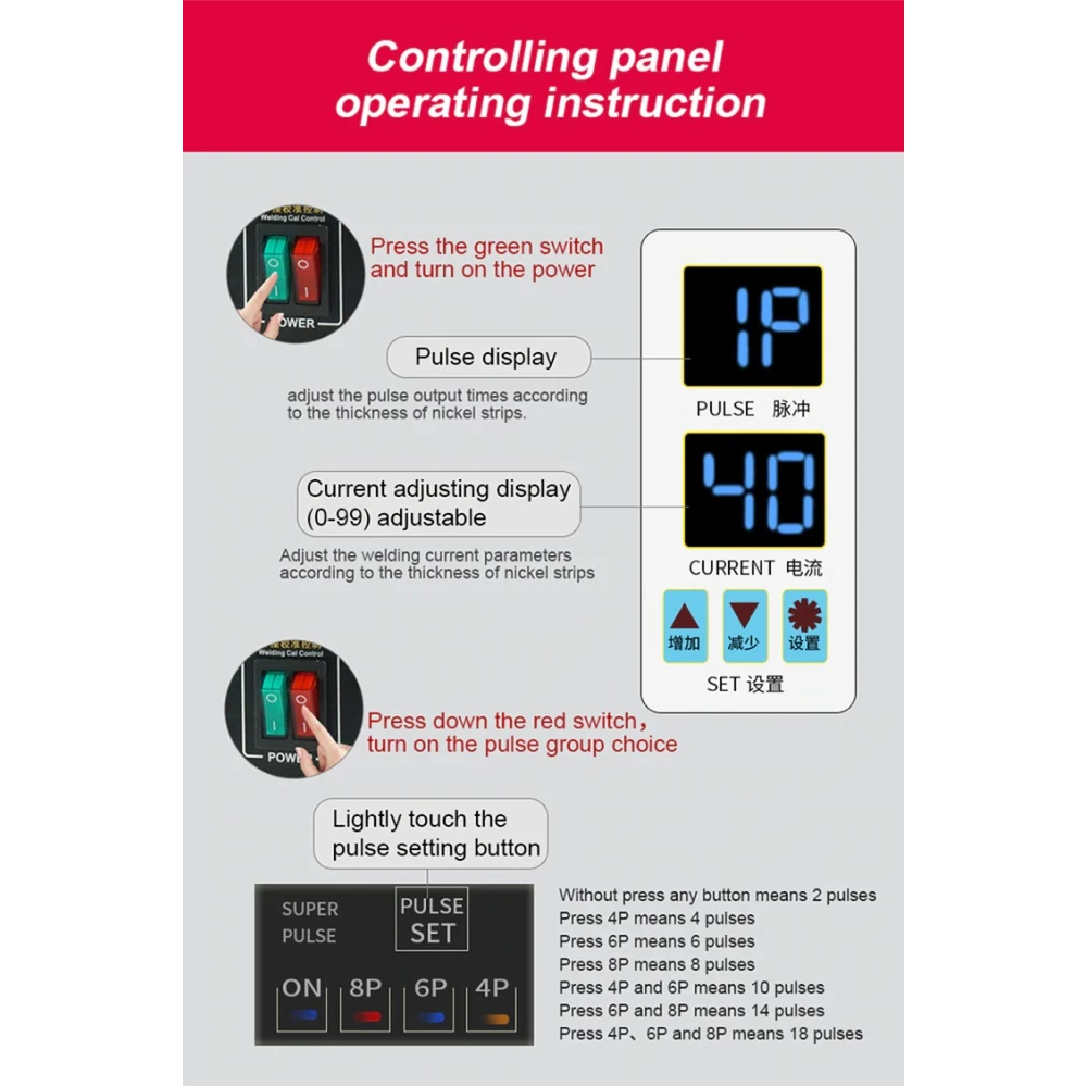 SUNKKO 738AL: Punktschweißgerät für 18650 Lithium-Akkus