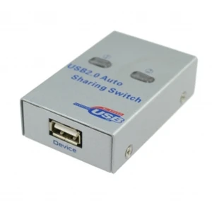 USB-Umschalter mit 2 Ports zum Teilen eines USB-Geräts zwischen 2 PCs