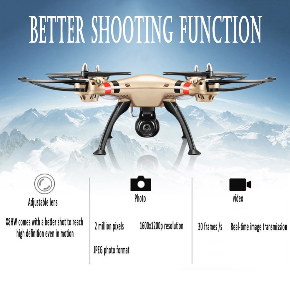 Syma X8hw Drohne Quadcopter FPV mit HD-WiFi-Kamera in Echtzeit