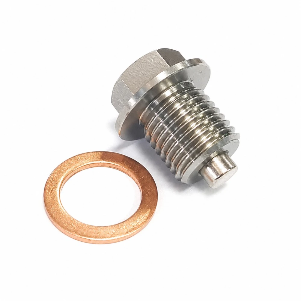 Magnetischer Ölablassschrauben Edelstahl M20 x 1,5 mit Dichtung - Ölwanne Auto Motorrad
