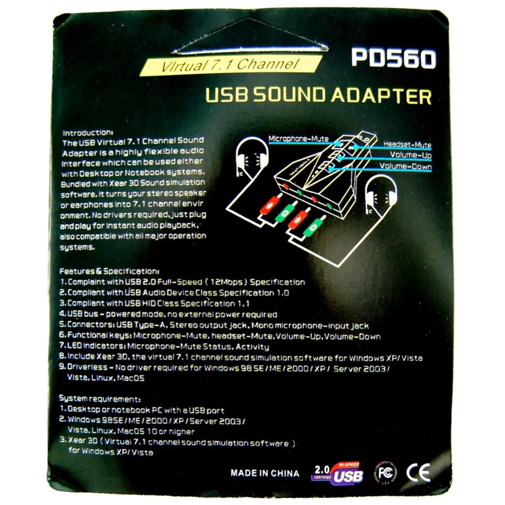 Tarjeta de sonido USB dual en uso con auriculares y micrófonos