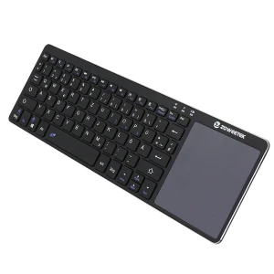 Kabellose 2.4GHz Tastatur mit Touchpad für Smart TV und PC, ultraflach und mobil