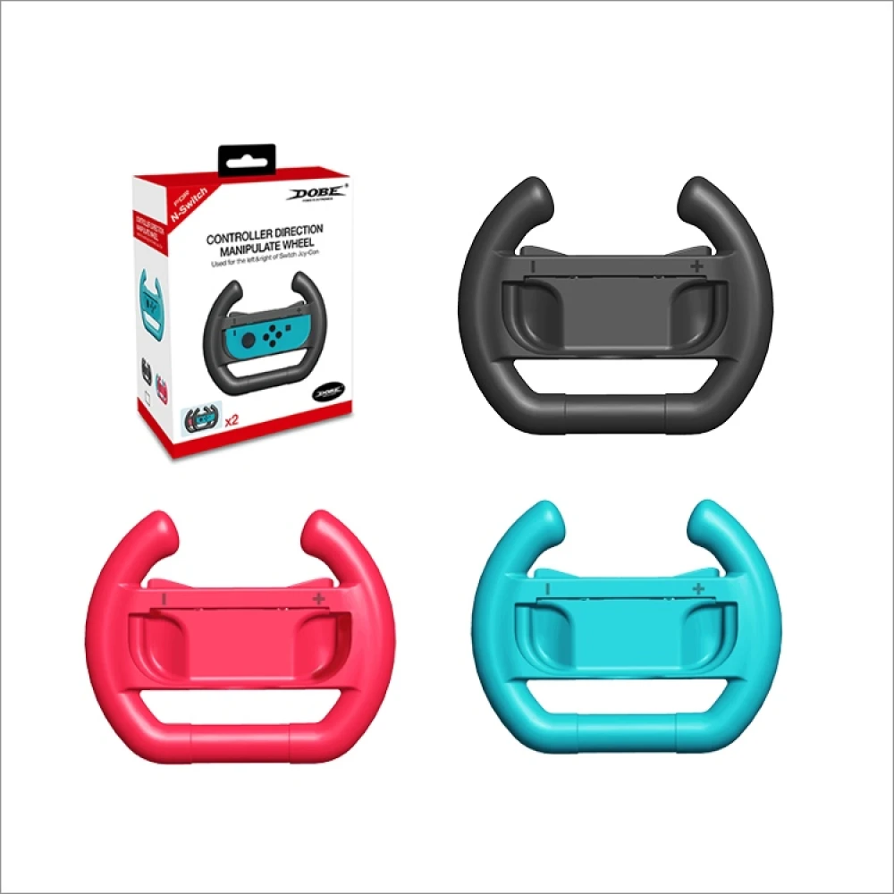 Nintendo Switch Joy-Con Lenkrad Dobe Twin Pack Rosa Türkis