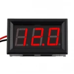 Digitales Voltmeter 3,5V 30V Einbau mit roter LED-Batterieanzeige