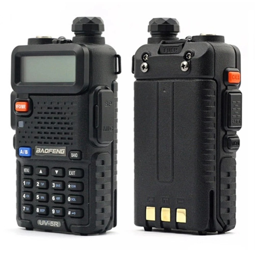 Baofeng UV-5R 8W Funkgerät mit Ohrhörer und Dualband VHF/UHF
