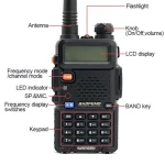 Baofeng UV-5R 8W Funkgerät mit Ohrhörer und Dualband VHF/UHF